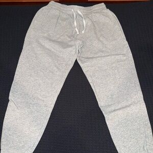 H&M Light Gray Joggers with White Drawstring